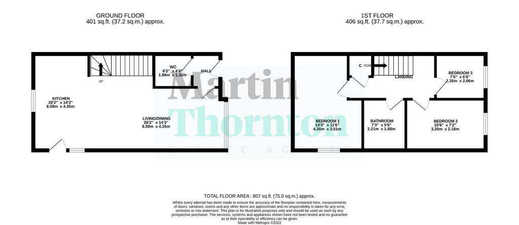 3 bedroom house to rent - floorplan