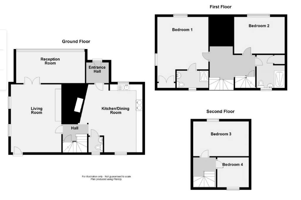 4 bedroom semi-detached house for sale - floorplan