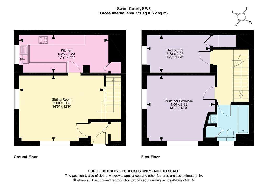 2 bedroom flat for sale - floorplan