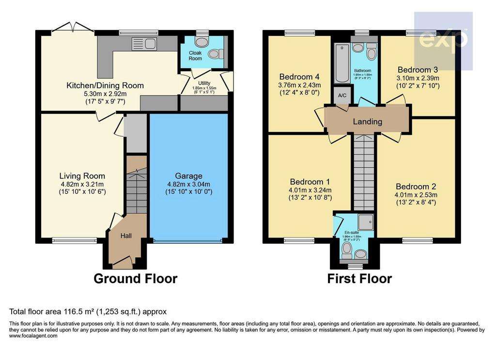 4 bedroom detached house for sale - floorplan