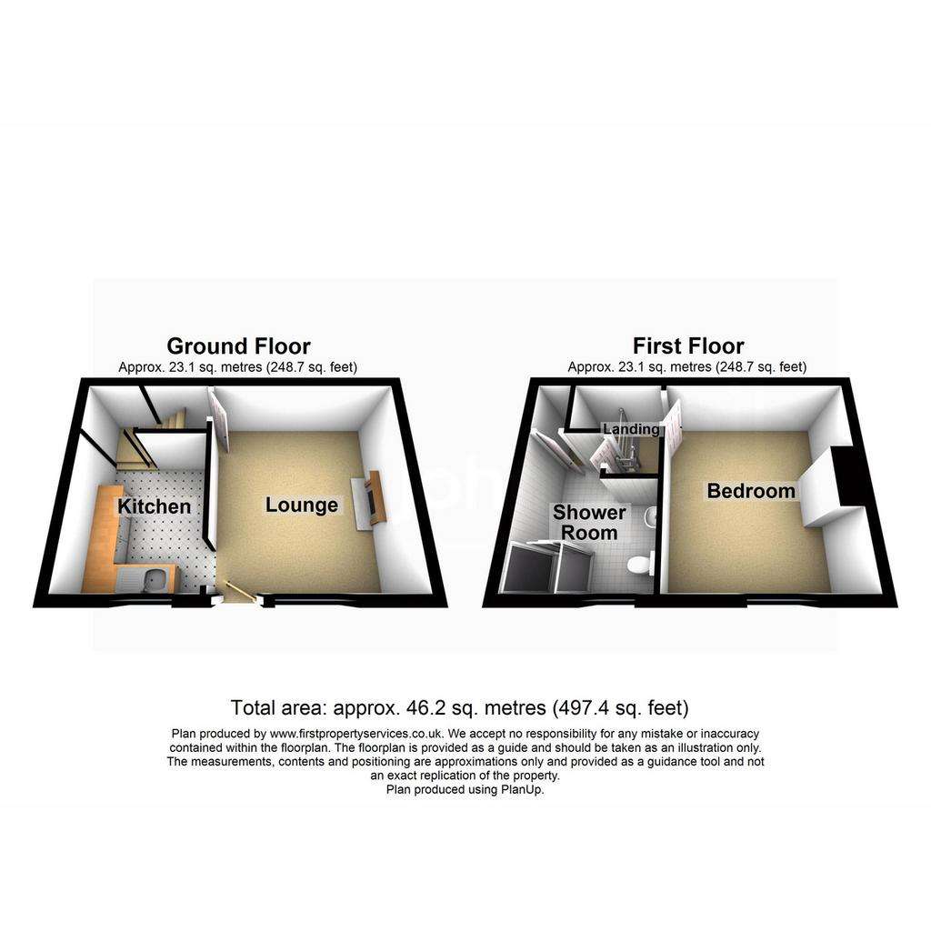 1 bedroom cottage for sale - floorplan