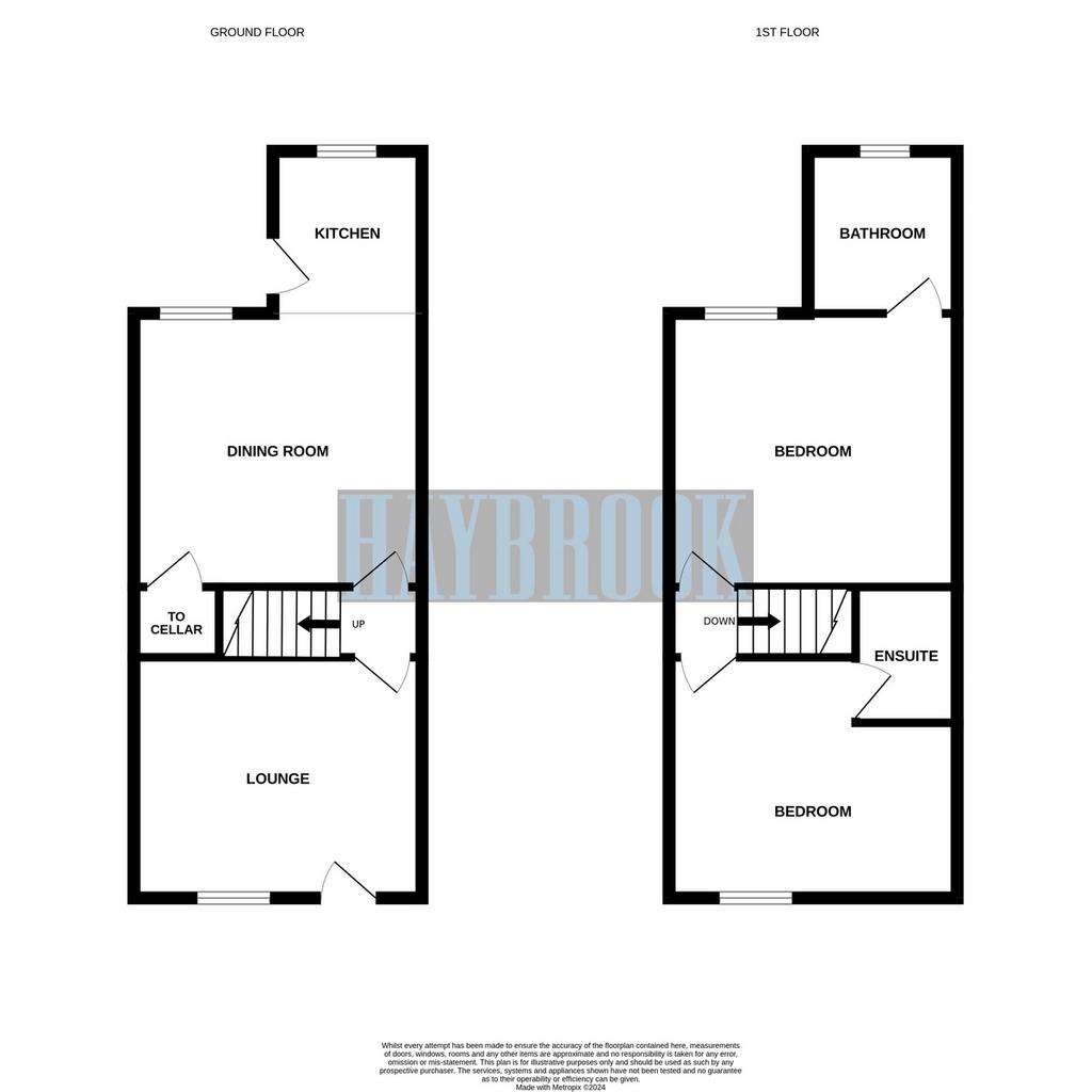 2 bedroom terraced house for sale - floorplan