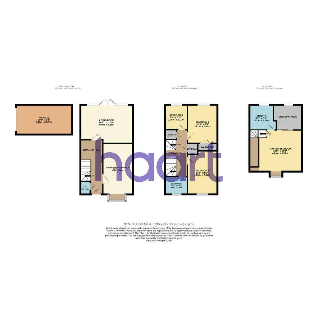 4 bedroom end of terrace house for sale - floorplan