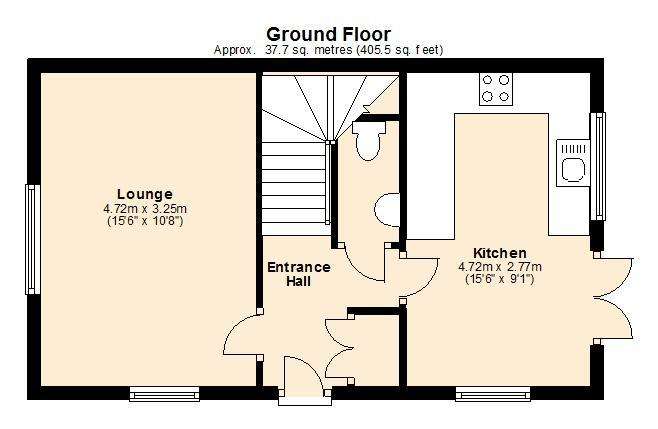 3 bedroom detached house for sale - floorplan