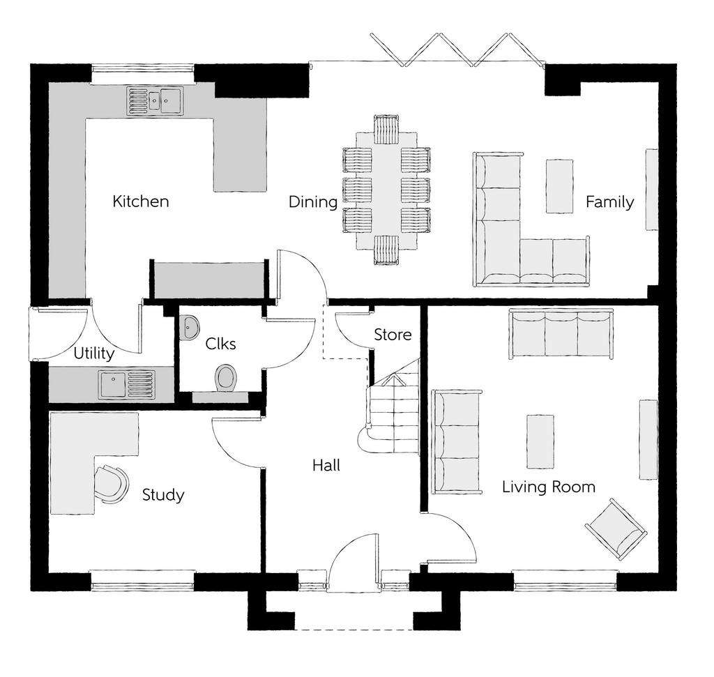 5 bedroom detached house for sale - floorplan