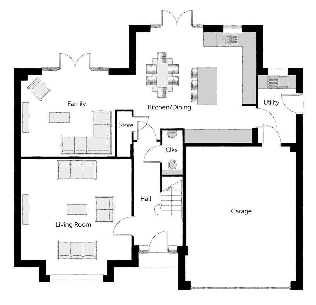 5 bedroom detached house for sale - floorplan