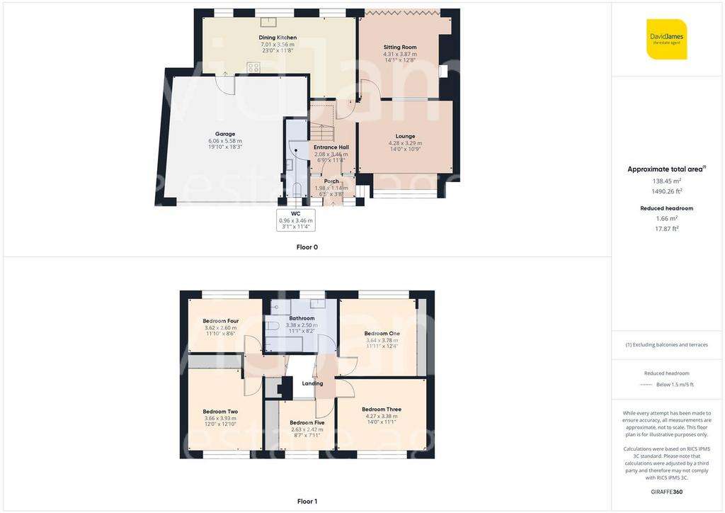 5 bedroom detached house for sale - floorplan