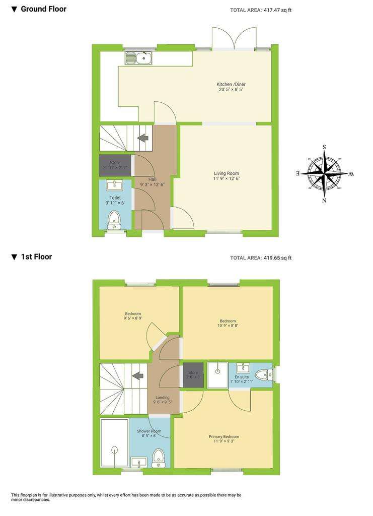 3 bedroom detached house for sale - floorplan