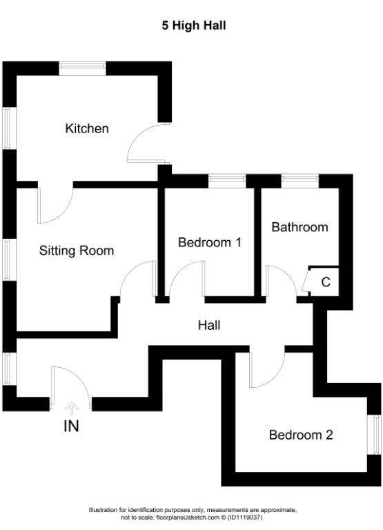 2 bedroom flat for sale - floorplan