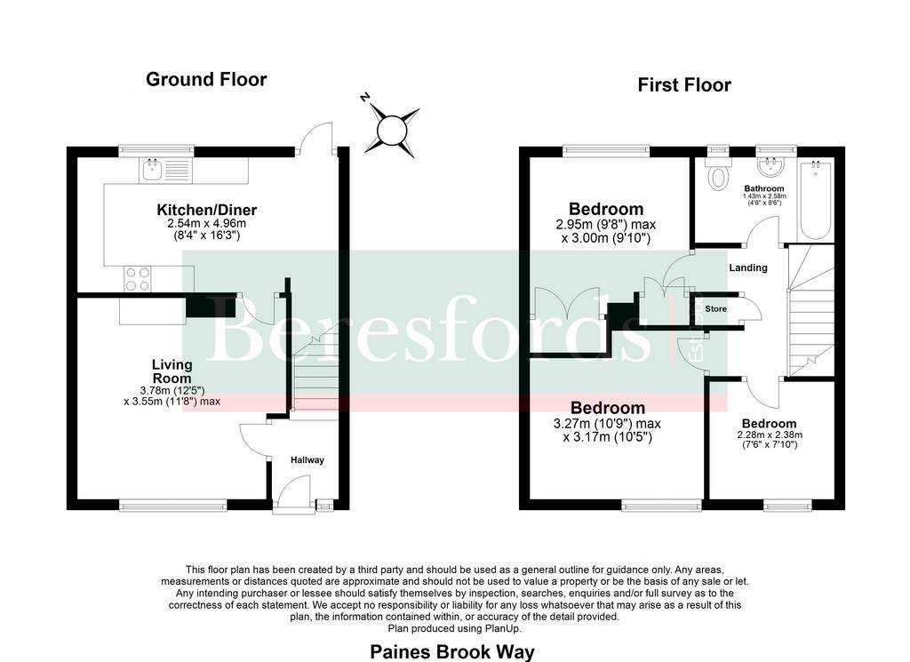 3 bedroom terraced house for sale - floorplan