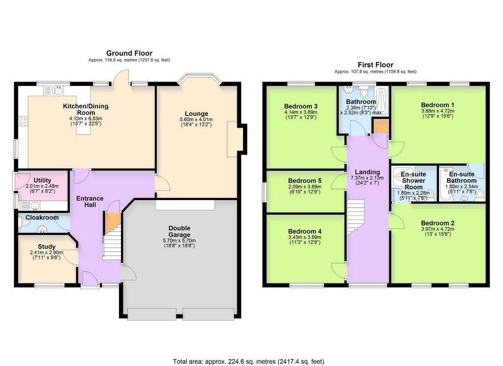 5 bedroom detached house for sale - floorplan