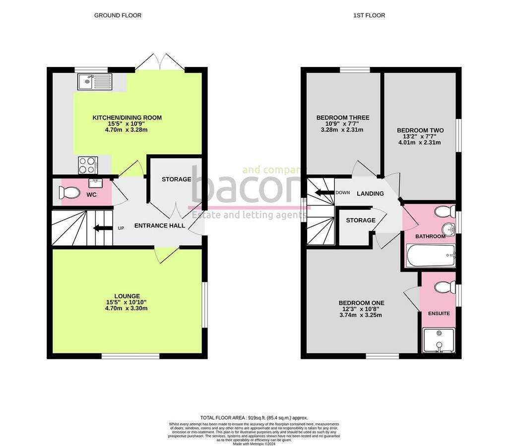 3 bedroom detached house for sale - floorplan