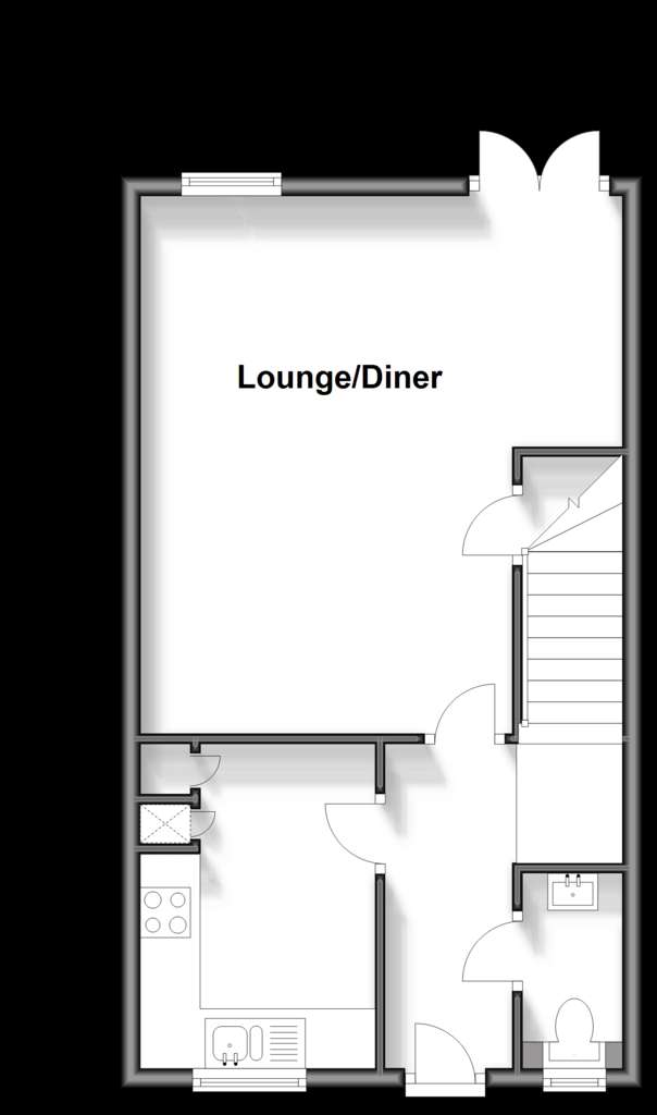 3 bedroom semi-detached house for sale - floorplan