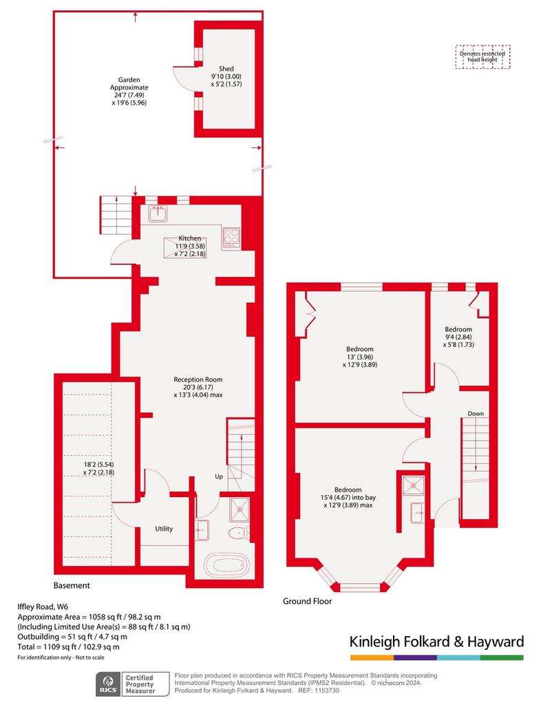 3 bedroom flat for sale - floorplan