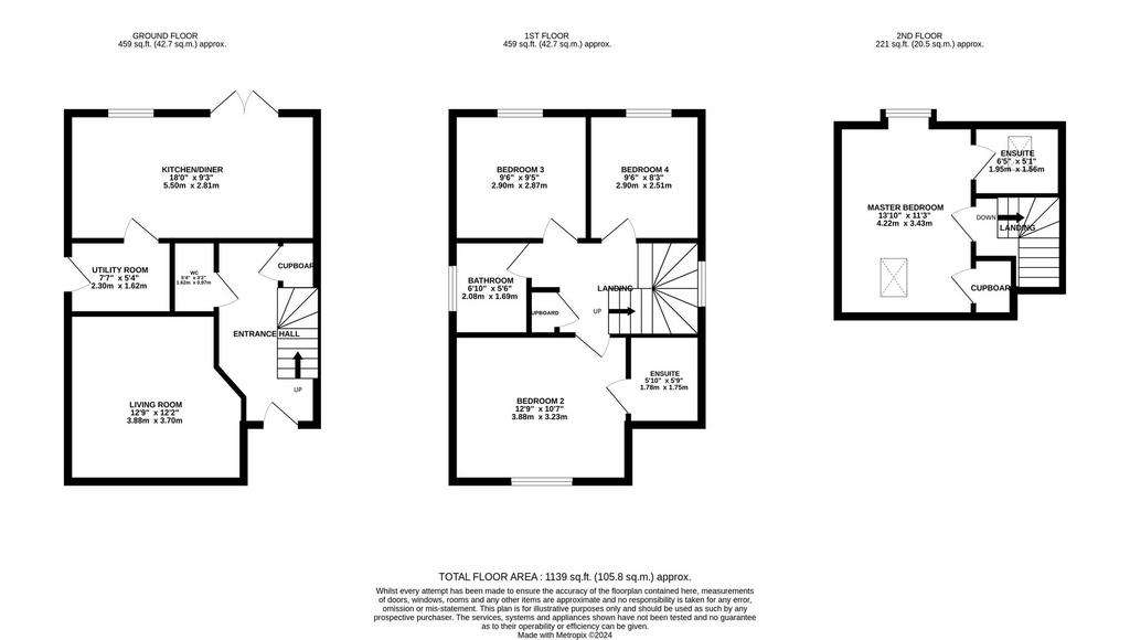 4 bedroom detached house for sale - floorplan