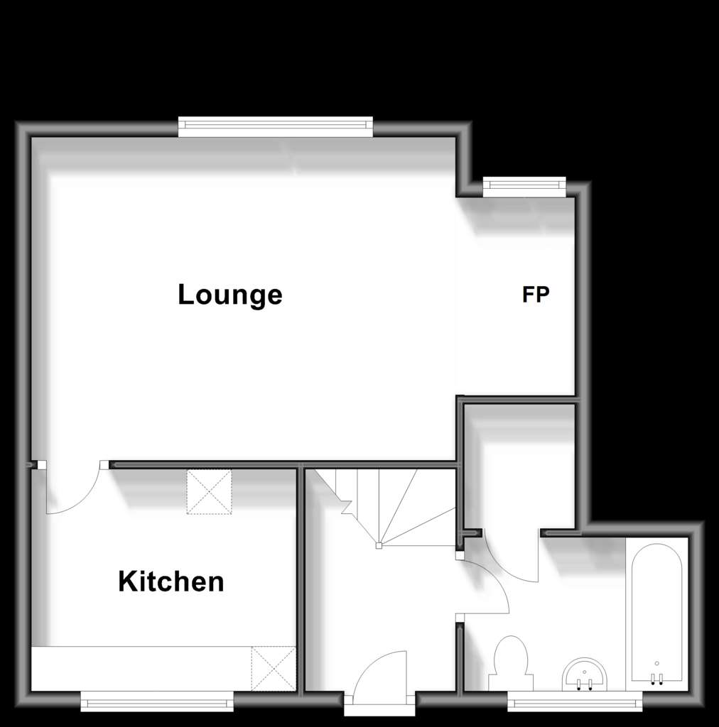 3 bedroom semi-detached house for sale - floorplan