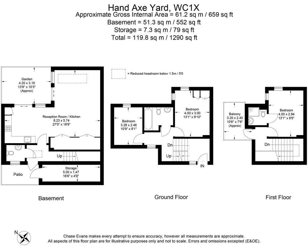 3 bedroom terraced house to rent - floorplan