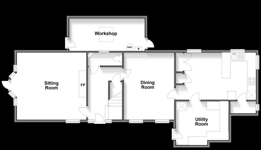 5 bedroom character property for sale - floorplan