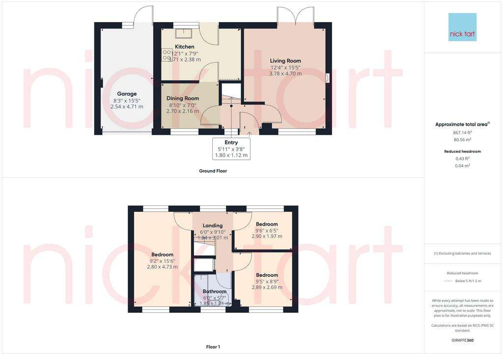 3 bedroom detached house for sale - floorplan