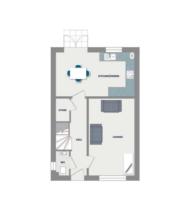 3 bedroom detached house for sale - floorplan