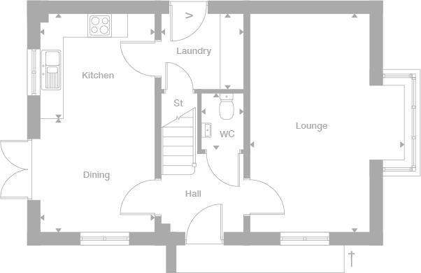 3 bedroom detached house for sale - floorplan