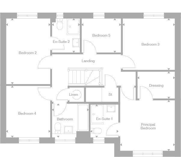 5 bedroom detached house for sale - floorplan