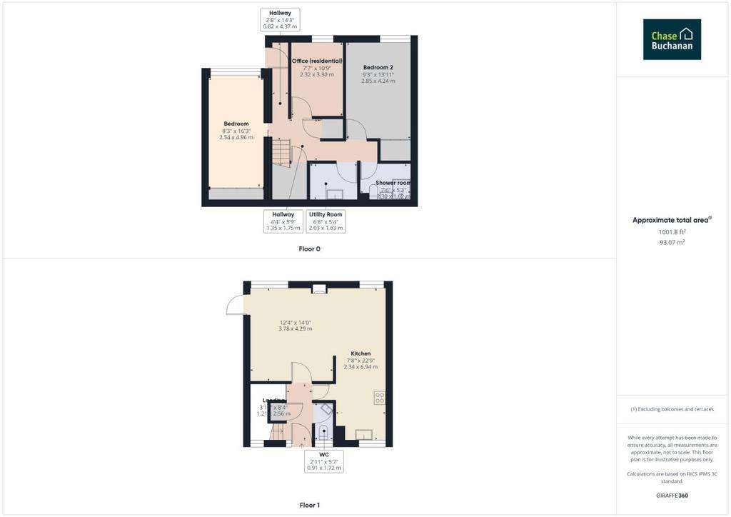 2 bedroom house to rent - floorplan