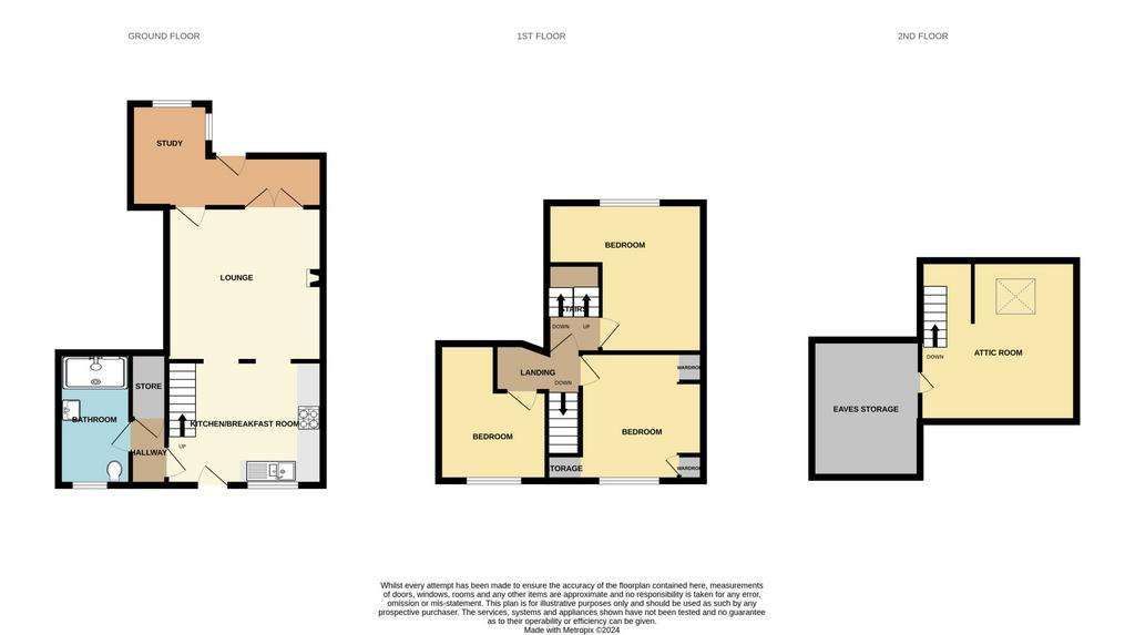 3 bedroom cottage for sale - floorplan