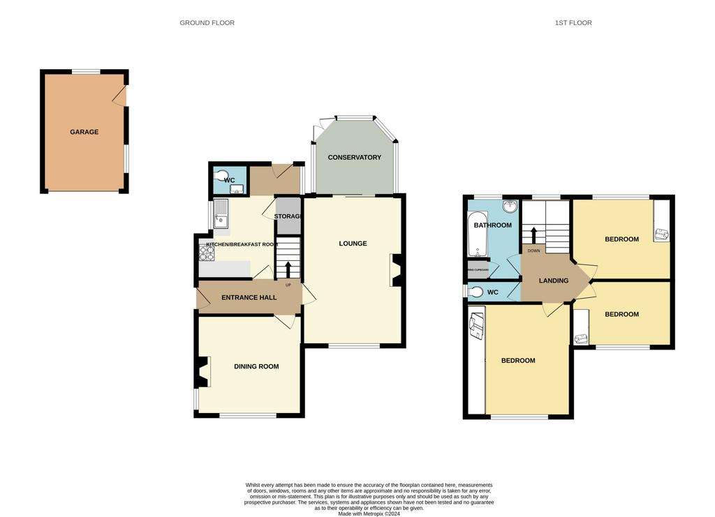 3 bedroom semi-detached house for sale - floorplan