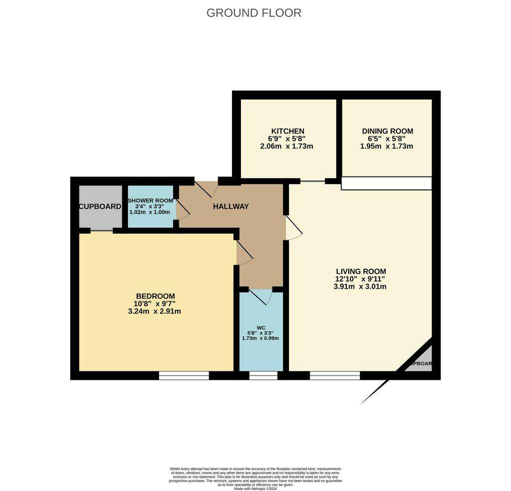 1 bedroom flat for sale - floorplan