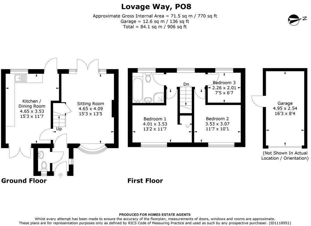 3 bedroom detached house for sale - floorplan