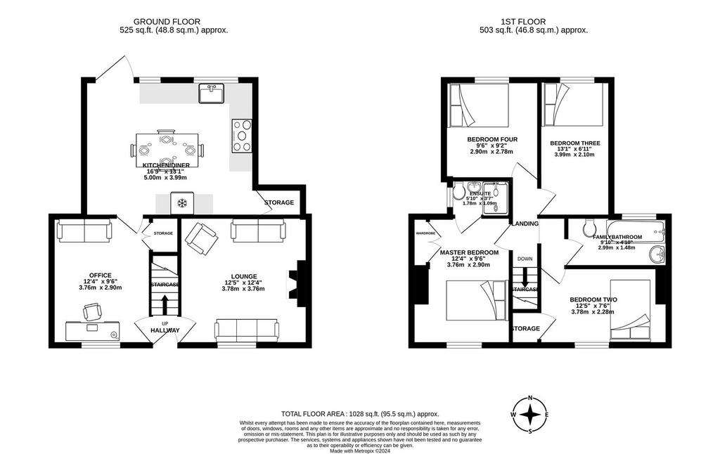 4 bedroom detached house for sale - floorplan