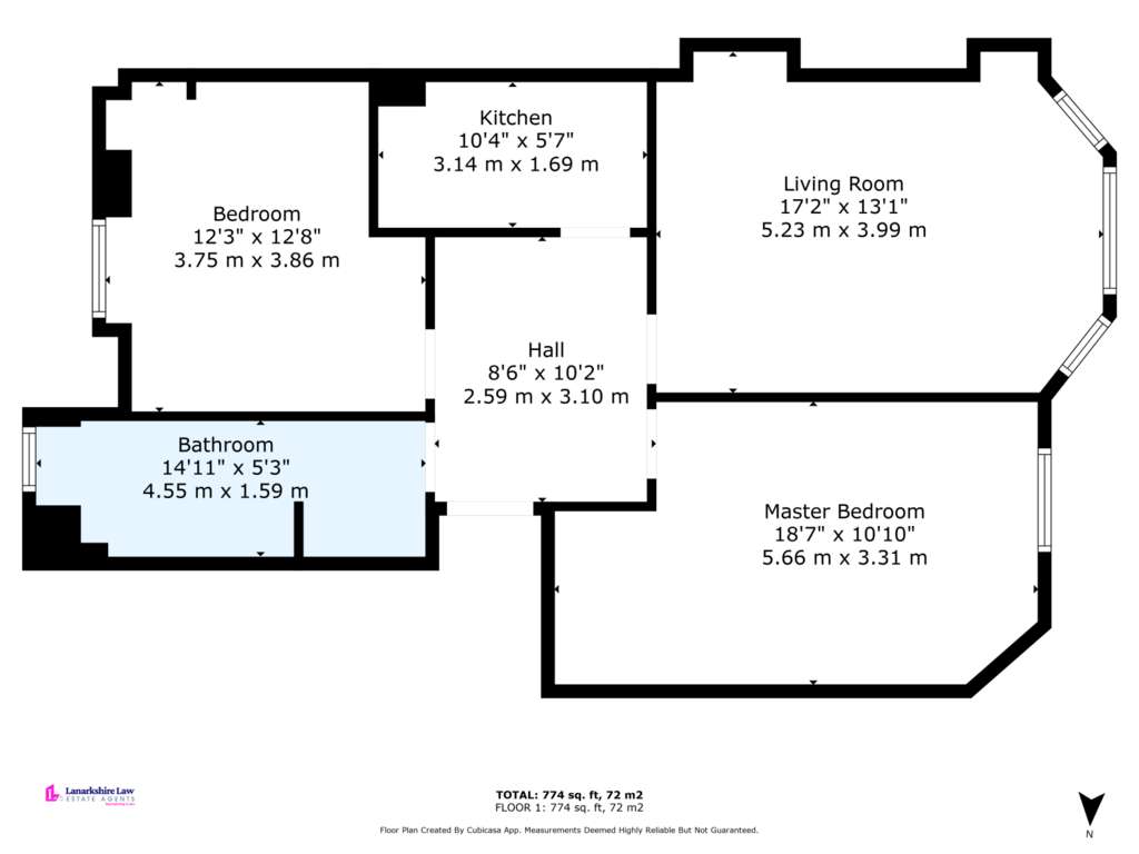 2 bedroom flat for sale - floorplan