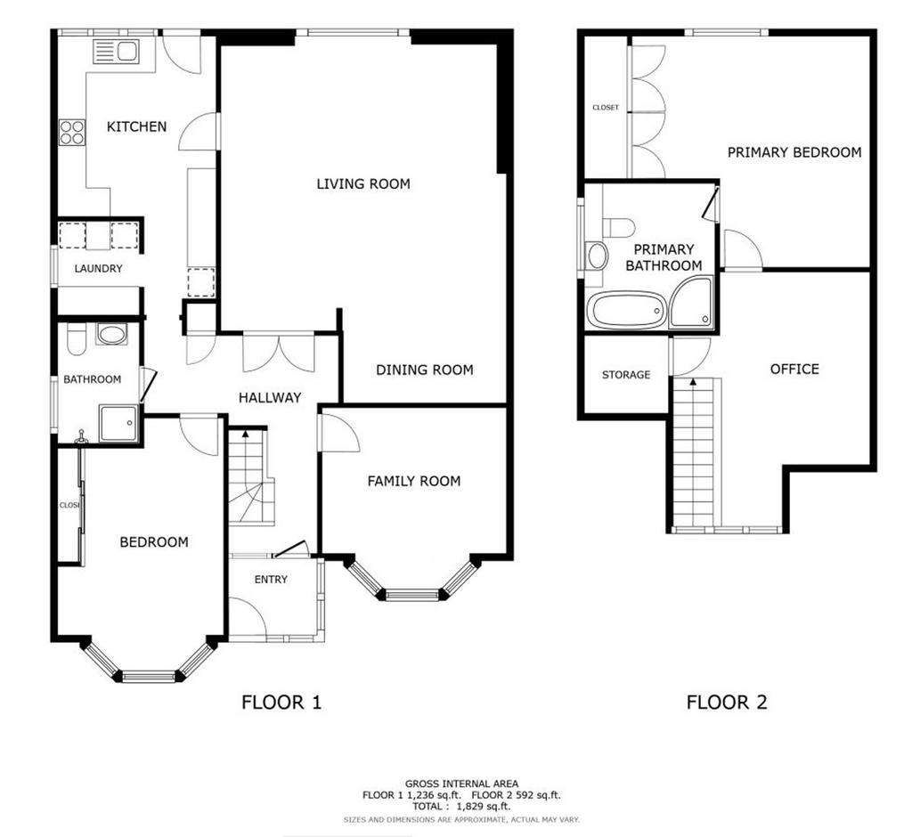 3 bedroom detached house for sale - floorplan