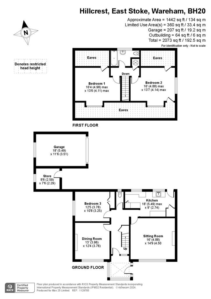 3 bedroom detached house for sale - floorplan