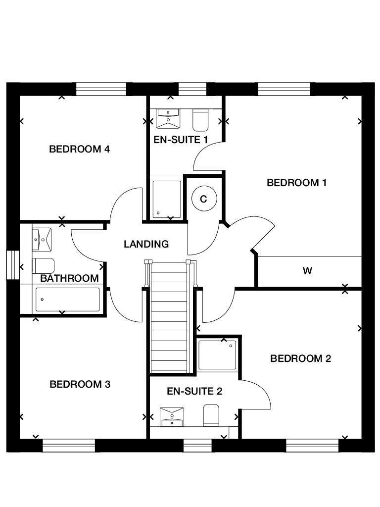 4 bedroom detached house for sale - floorplan