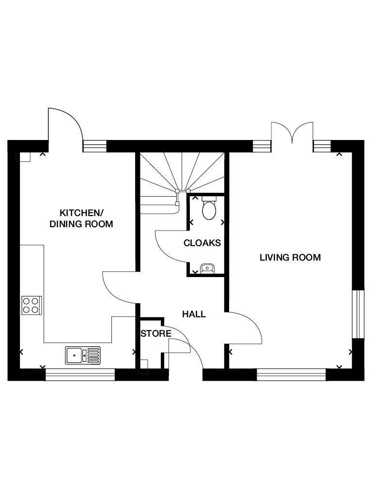 3 bedroom detached house for sale - floorplan