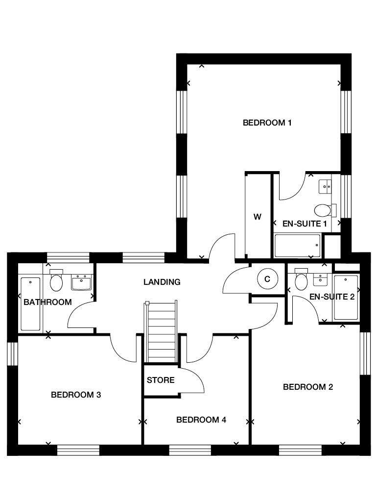 4 bedroom detached house for sale - floorplan