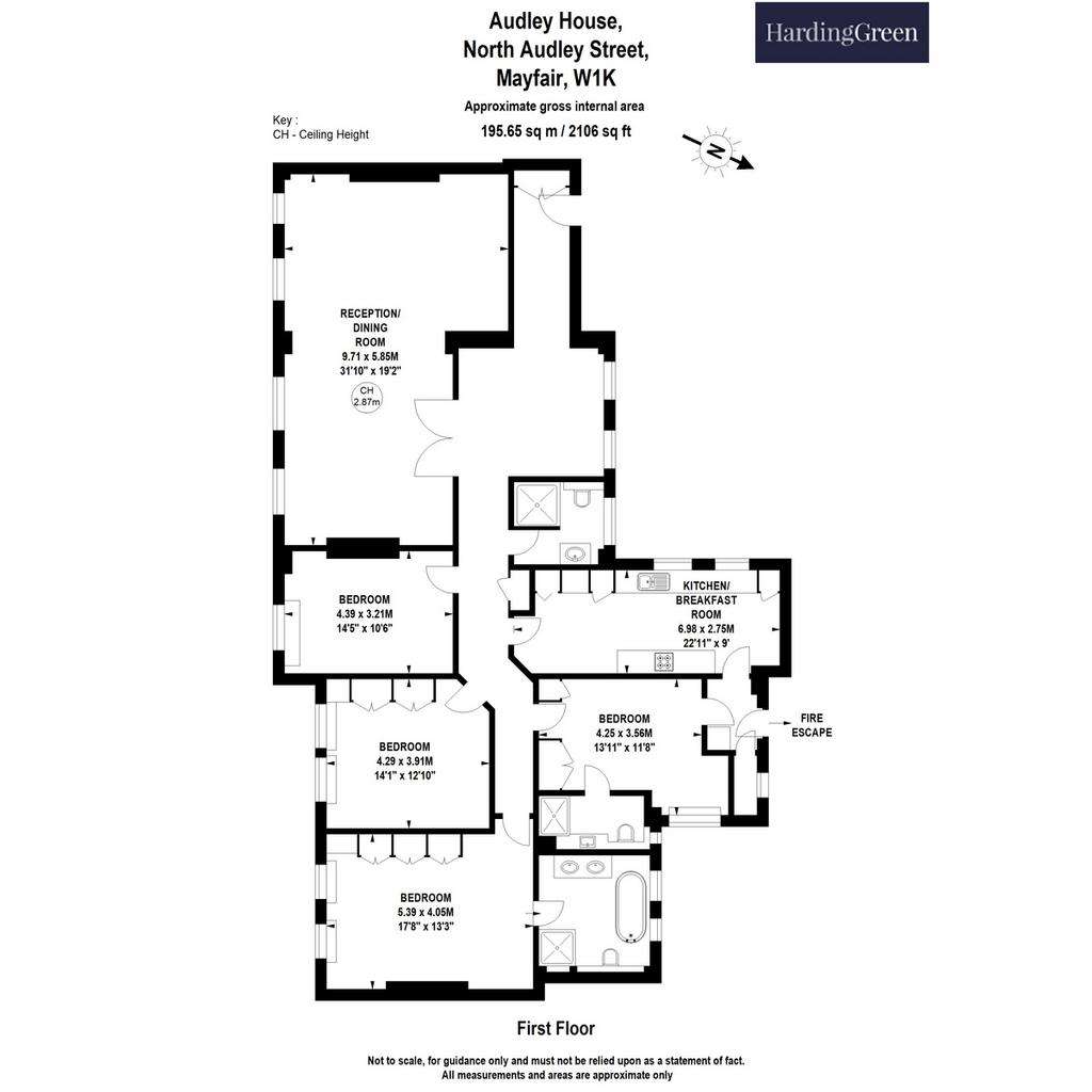 4 bedroom flat to rent - floorplan