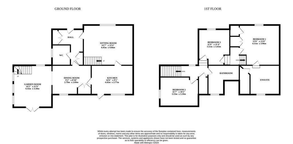 3 bedroom cottage for sale - floorplan