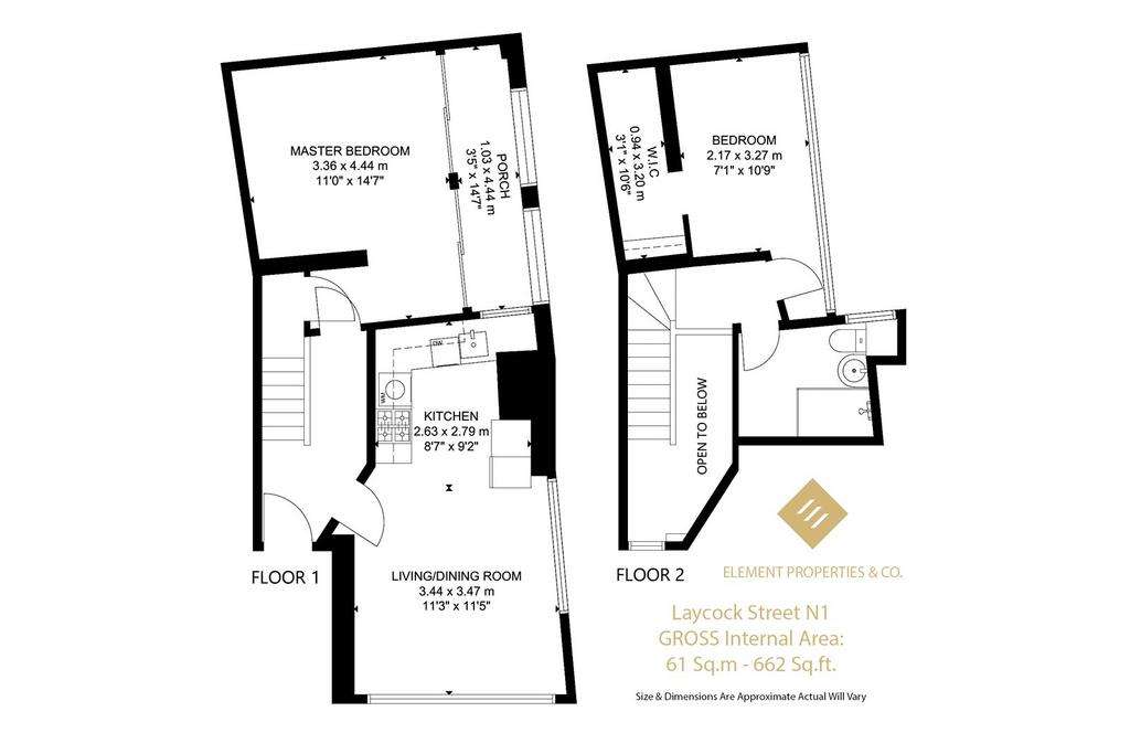 2 bedroom flat to rent - floorplan