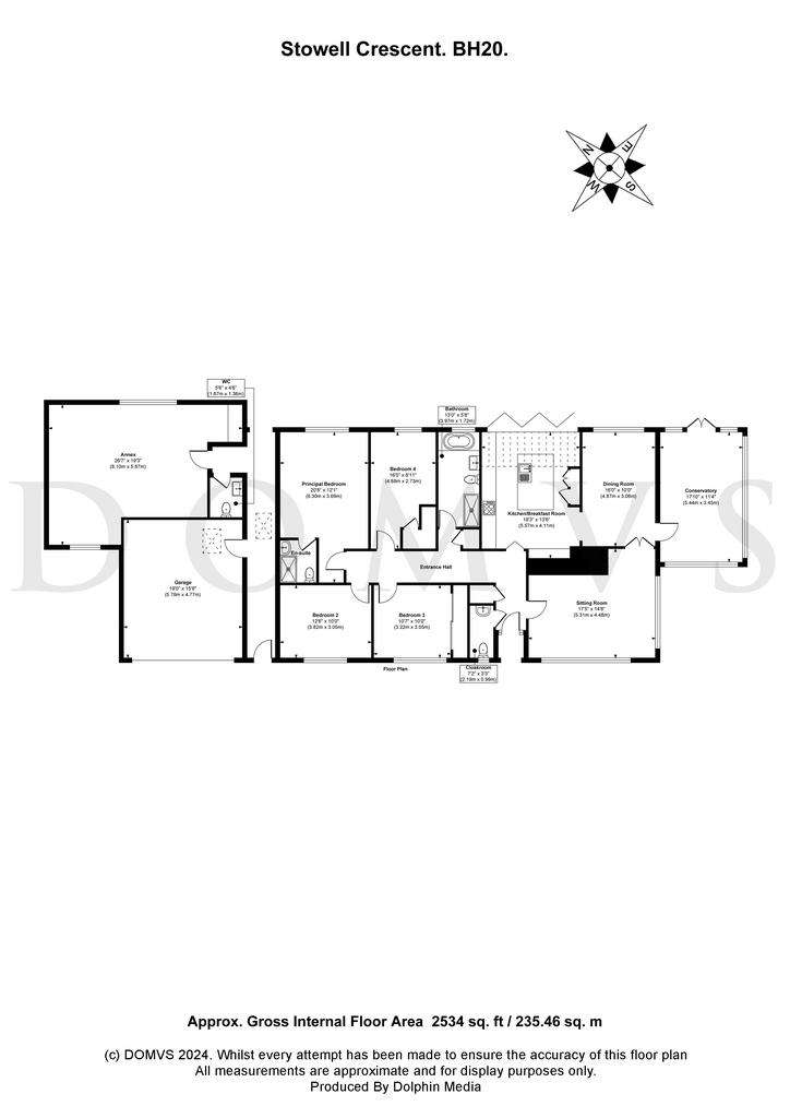 4 bedroom bungalow for sale - floorplan