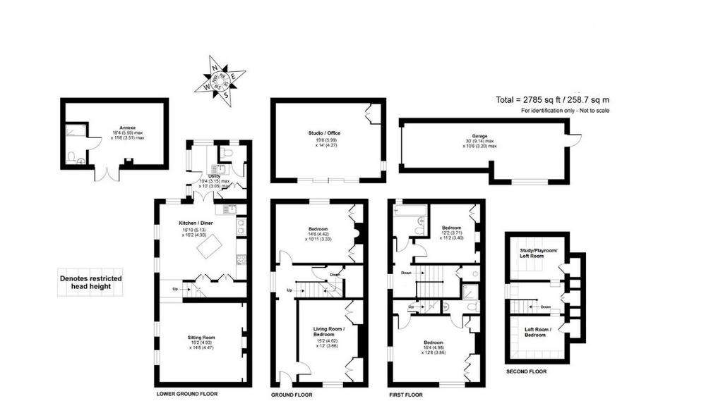 4 bedroom semi-detached house for sale - floorplan