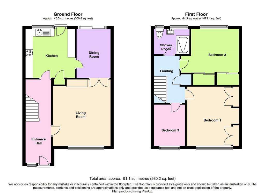 3 bedroom semi-detached house to rent - floorplan