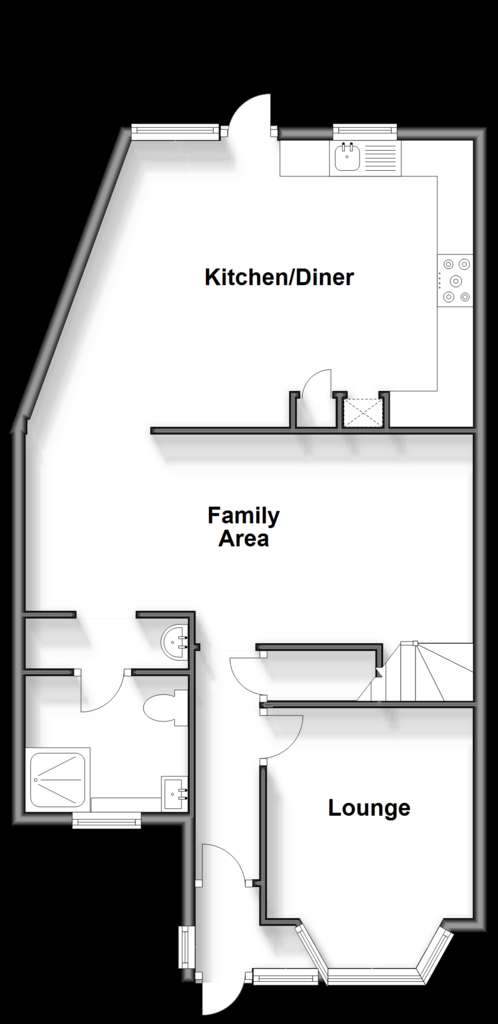 3 bedroom end of terrace house for sale - floorplan