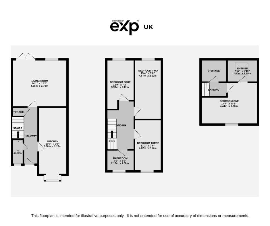 4 bedroom town house for sale - floorplan