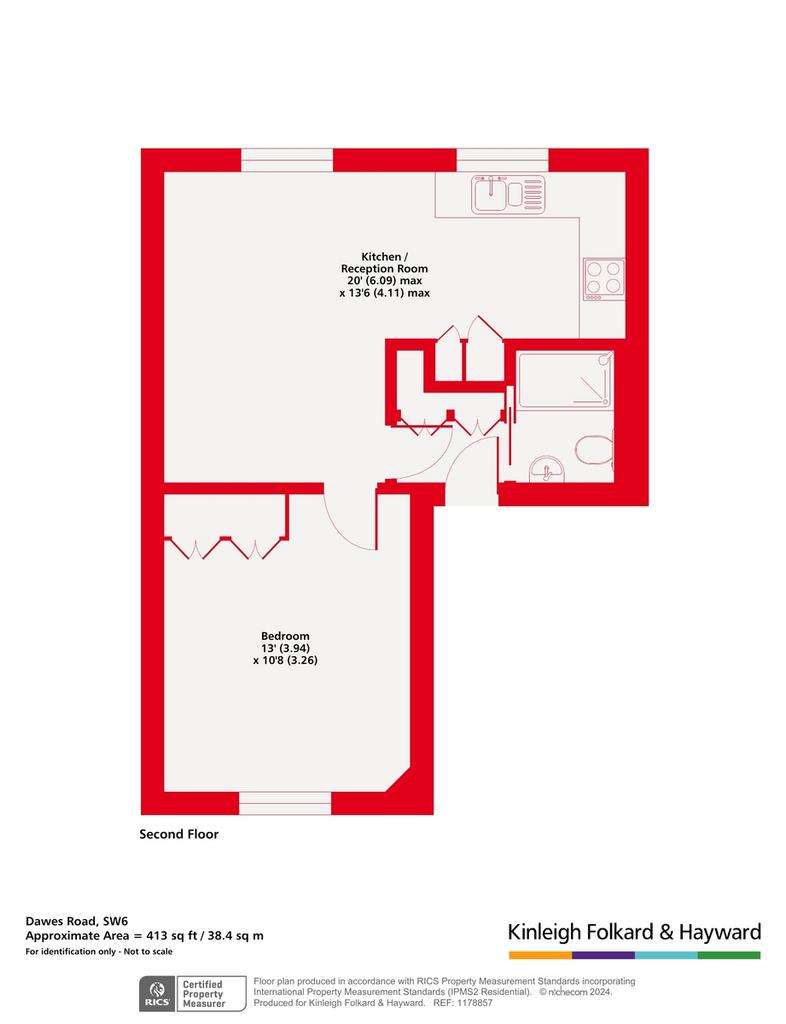 1 bedroom flat for sale - floorplan