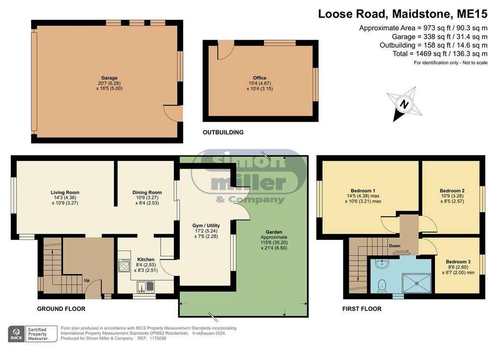 3 bedroom semi-detached house for sale - floorplan