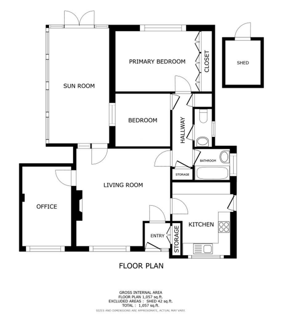 3 bedroom detached bungalow for sale - floorplan