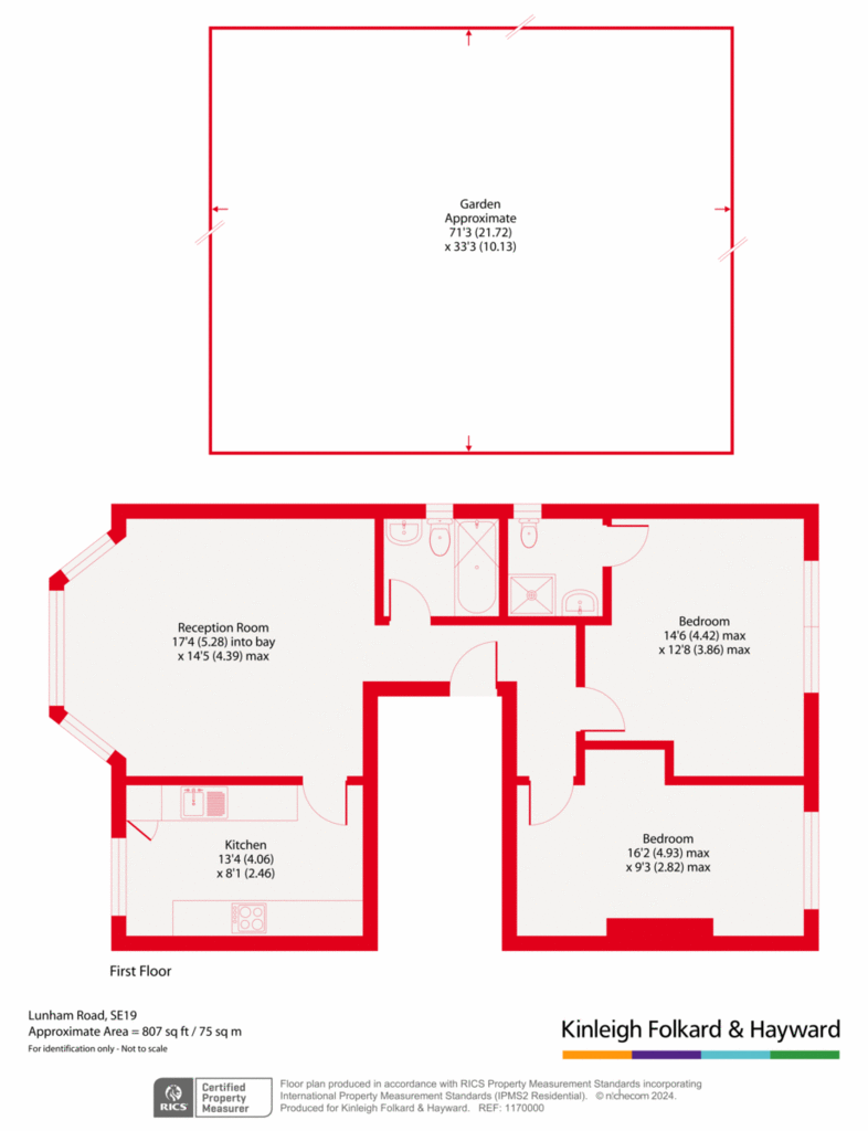 2 bedroom flat for sale - floorplan